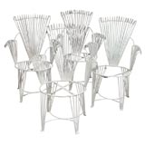 Set 4 Iron Garden Chairs