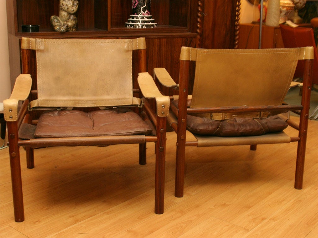 Swedish Pair of Arne Norell 'Scirocco' Chairs