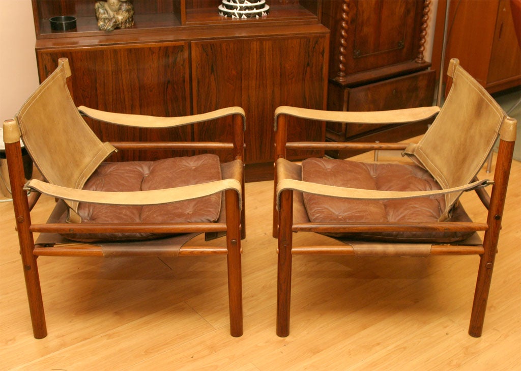 Mid-20th Century Pair of Arne Norell 'Scirocco' Chairs
