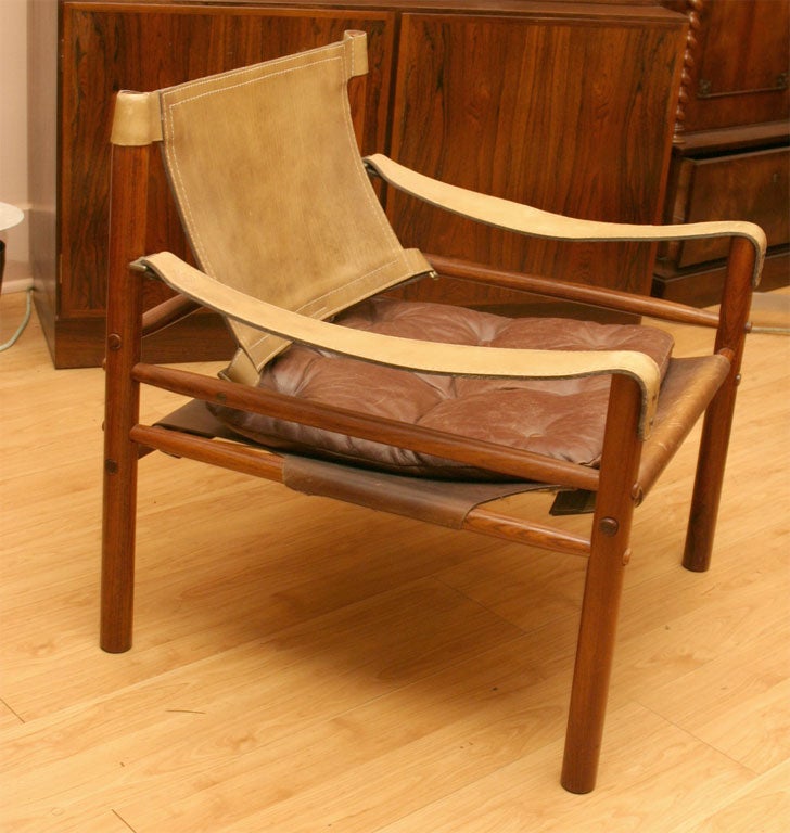 Leather Pair of Arne Norell 'Scirocco' Chairs