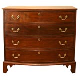 Antique AMERICAN CHIPPENDALE BOWFRONT CHEST
