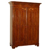 Two Door Flame Mahogany Armoire