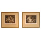Pair of Engravings from a MIdsummers Nights Dream Antique Pair of Engravings from a MIdsummers Nights Dream