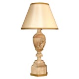 Large Italian Alabaster Urn Lamp