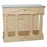 Post Modern Architectural Greek Temple Console