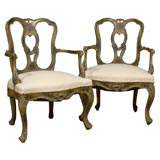 Pair of Venetian Arm Chairs