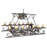 Iron chandelier