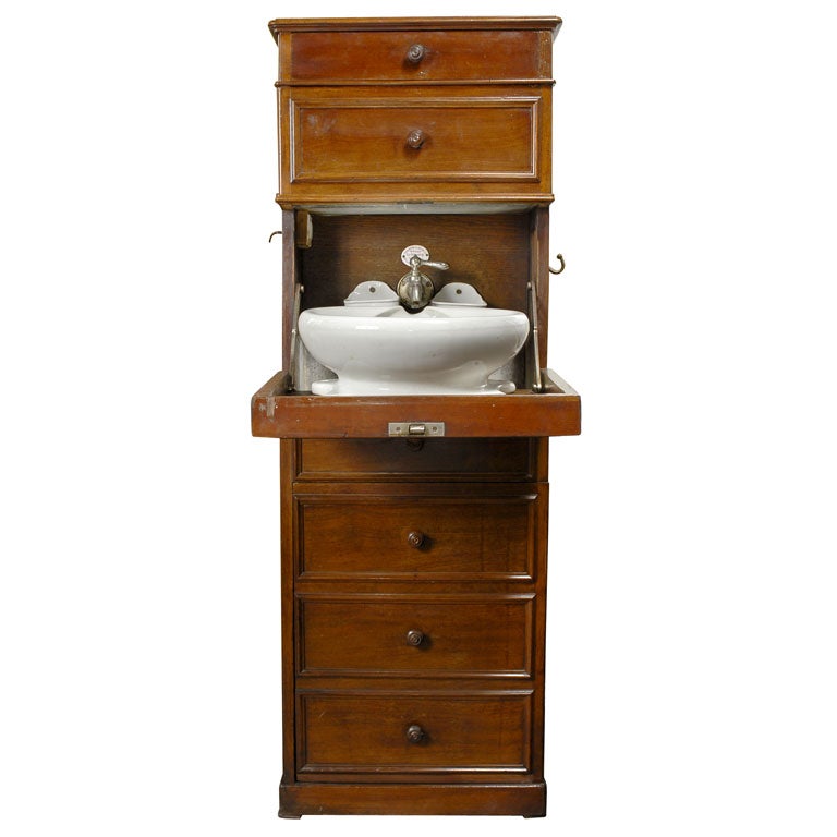 Rare 19th Century Maritime Dry Sink and Bureau