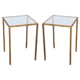 Pair of original occasional tables by Robert Thibier