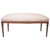 Louis XVI style upholstered bench
