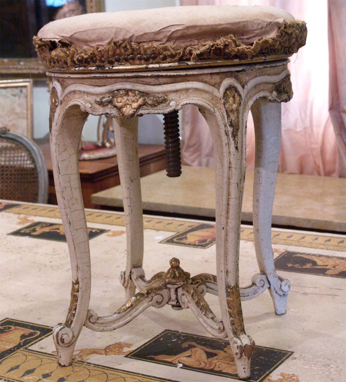 Polychrome Piano Stool