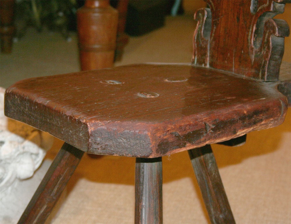 two legged chair