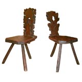 Two 16th century Italian chairs