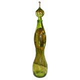 Large Blenko Lime Green Decanter