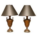 Pair of urn lamps