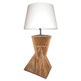 Sculptural Reed Table Lamp