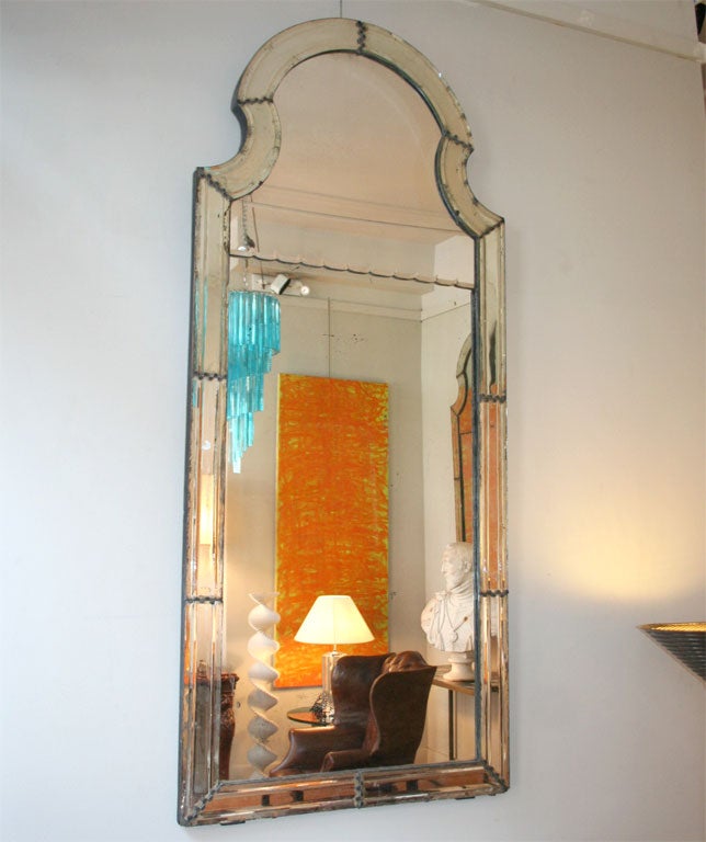 Pair of Large-Scale Venetian Form Pier Mirrors