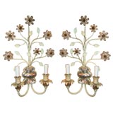 Pair of Large  Bagues Sconces