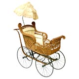 Antique Victorian Wicker Carriage
