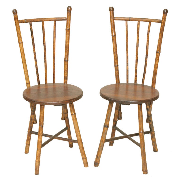 Bamboo Side Chairs at 1stDibs