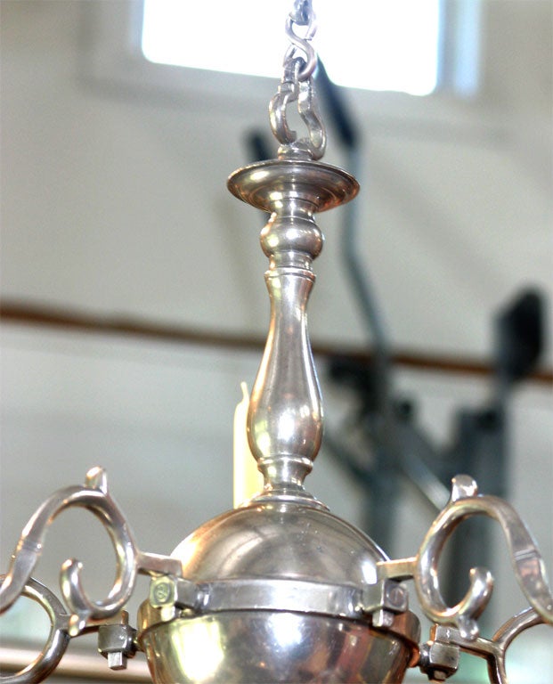 antique pewter chandelier