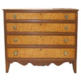 Federal Cherry & Birds-eye Maple Chest of Drawers