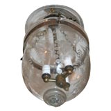 Antique glass belljar lantern