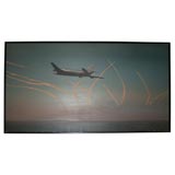 Vintage Painting of Airplane