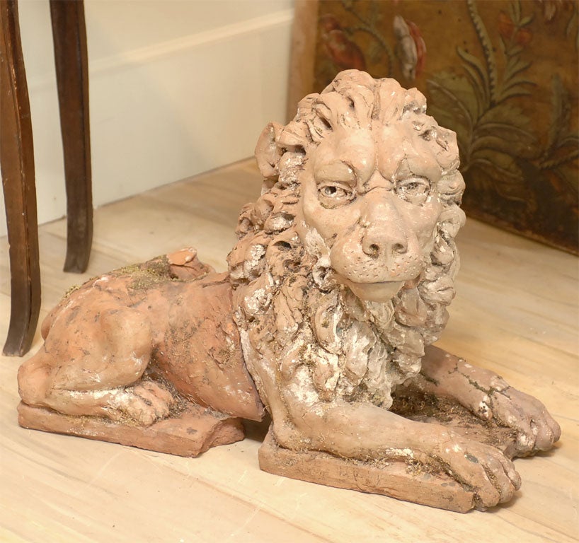 Pair of Terra Cotta Garden Statuary