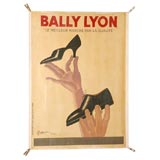 Vintage Zinc advertisment for Bally Shoes by Cappiello