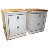 Pair of End Tables Designed by James Mont