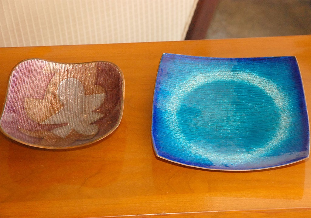 Del Campo enamel on copper bowl