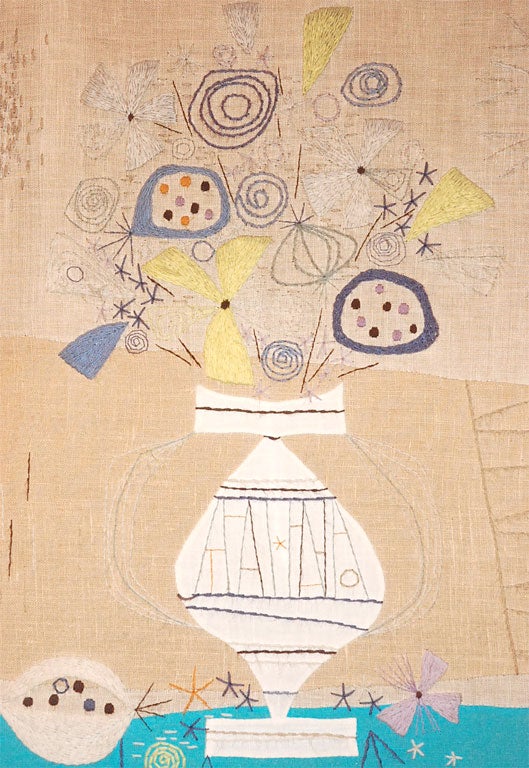 Mid-20th Century Large John Smith tapestry signed.