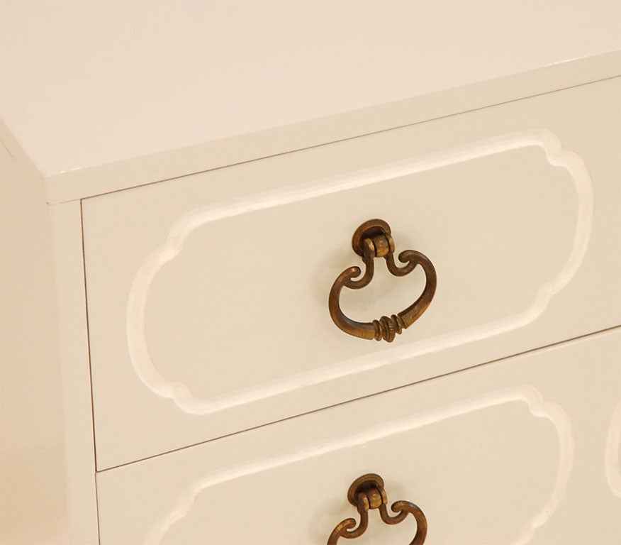 Pair of Hollywood Regency Chests in the style of Dorothy Draper 1