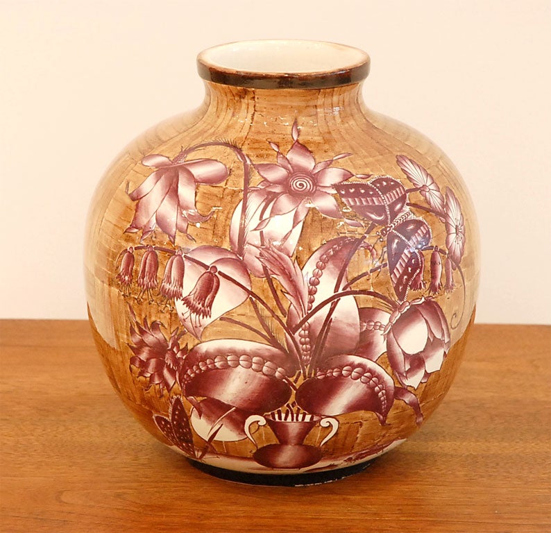 A Rare Ginori Ceramic Vase Designed by Gio Ponti