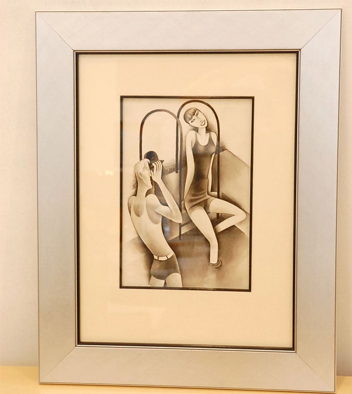 An Original Miguel Covarrubias Drawing for Vanity Fair Magazine
