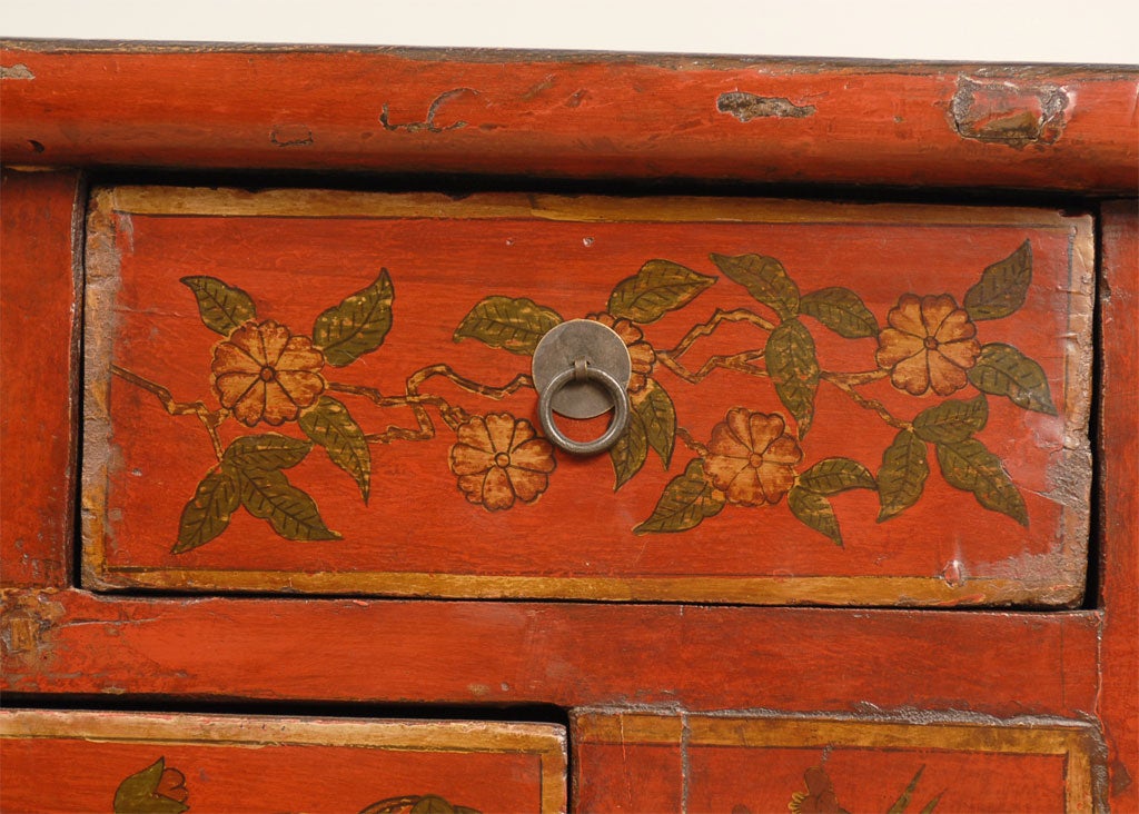 19th C. Painted Cabinet 2