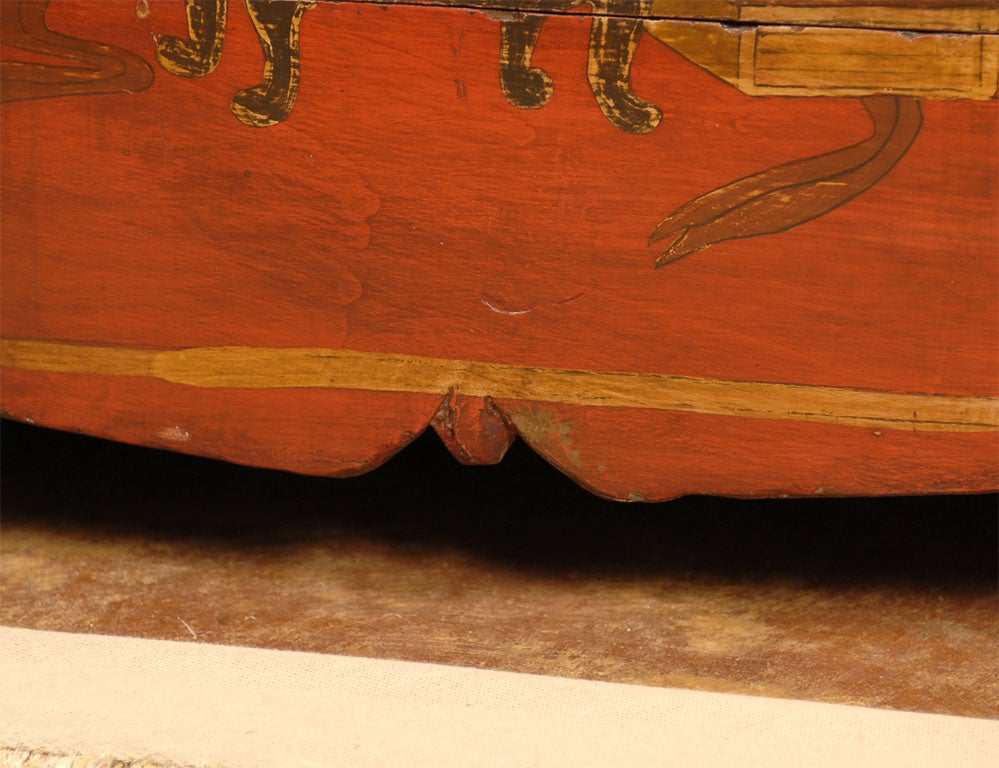 19th C. Painted Cabinet 4