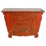 19th C. Painted Cabinet