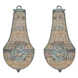 Beaded Crystal Wall Sconces