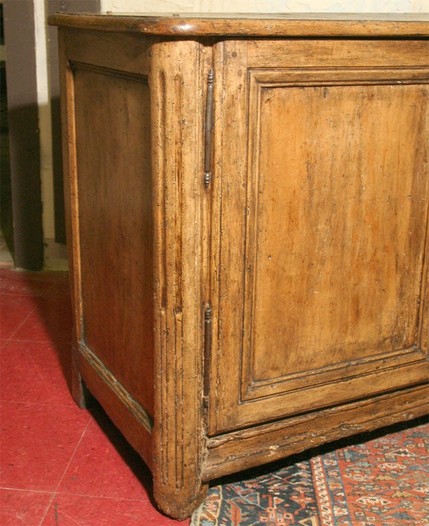 18th Century and Earlier Rustic French Louis XIV Cherry Wood Buffet Sideboard