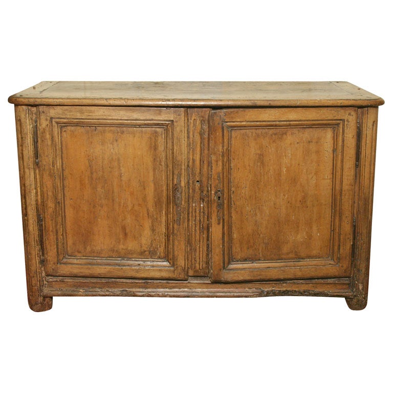 Rustic French Louis XIV Cherry Wood Buffet Sideboard