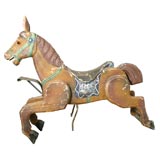 Vintage Carved Wood Carousel Horse
