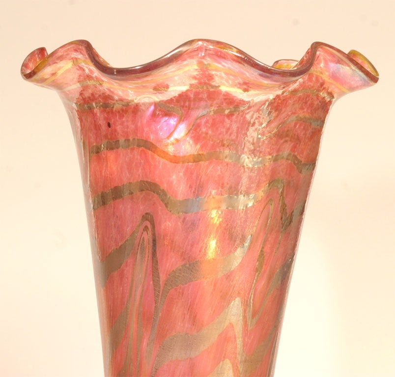 Monumental Decorated Vase In Excellent Condition For Sale In Great Barrington, MA