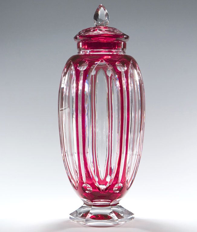 Val St. Lambert Vase couvert Art Déco