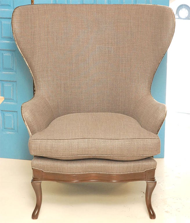 American Pair Of Wing-Back Chairs