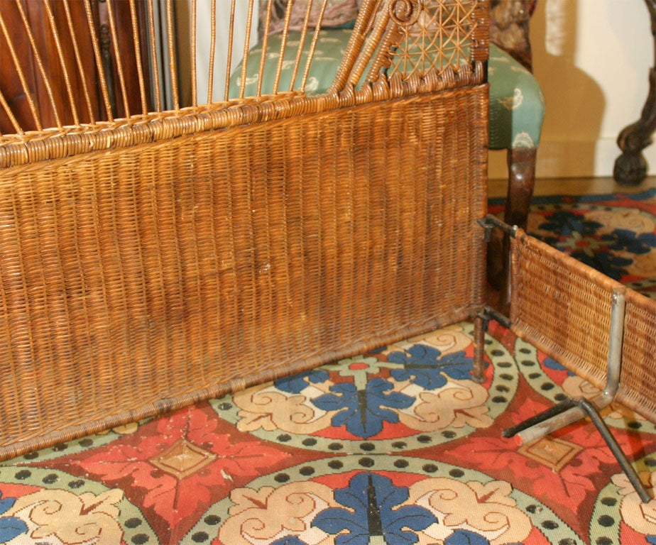 A Fine Decorated Wicker Canope Bed 1