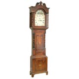 Late  Regency  Provincial Inlaid Grandfather Clock