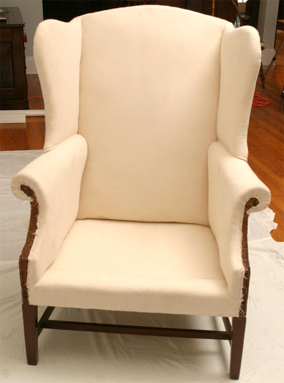 Early Federal Period Hepplewhite Wing Chair 2
