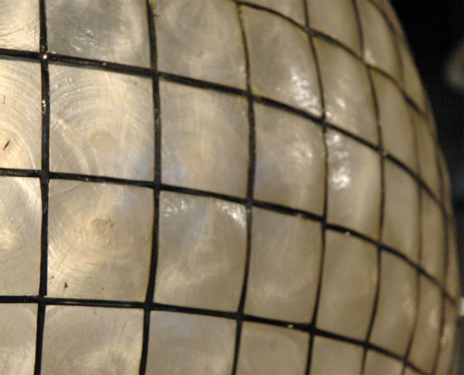 Contemporary Capiz Shell Globe